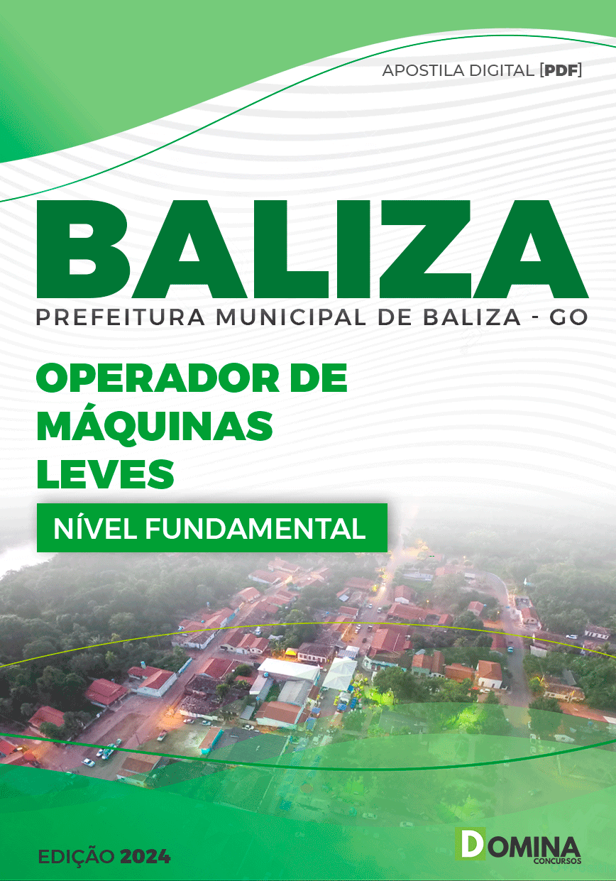 Apostila Operador de Máquinas Leves Baliza GO 2024