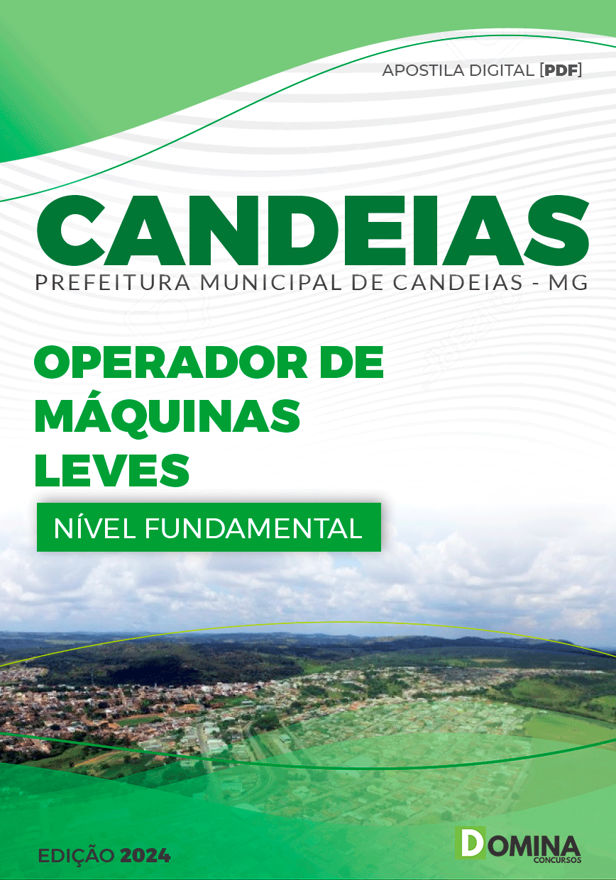 Apostila Operador de Máquinas Leves Candeias MG 2024