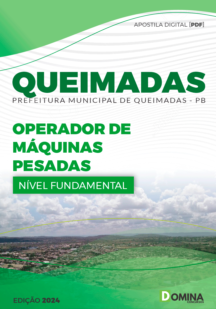 Apostila Queimadas PB 2024 Operador De Máquinas