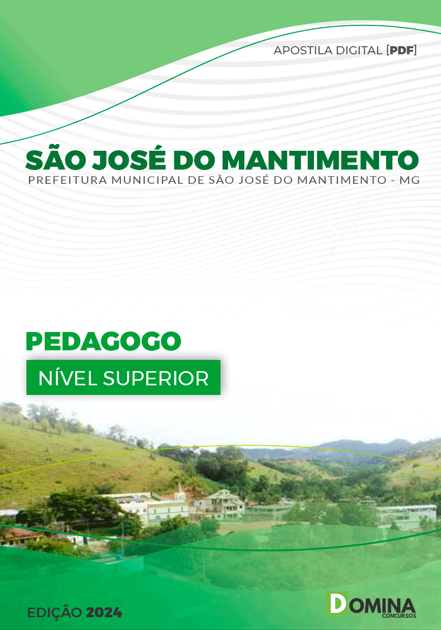 Apostila São José do Mantimento MG 2024 Pedagogo