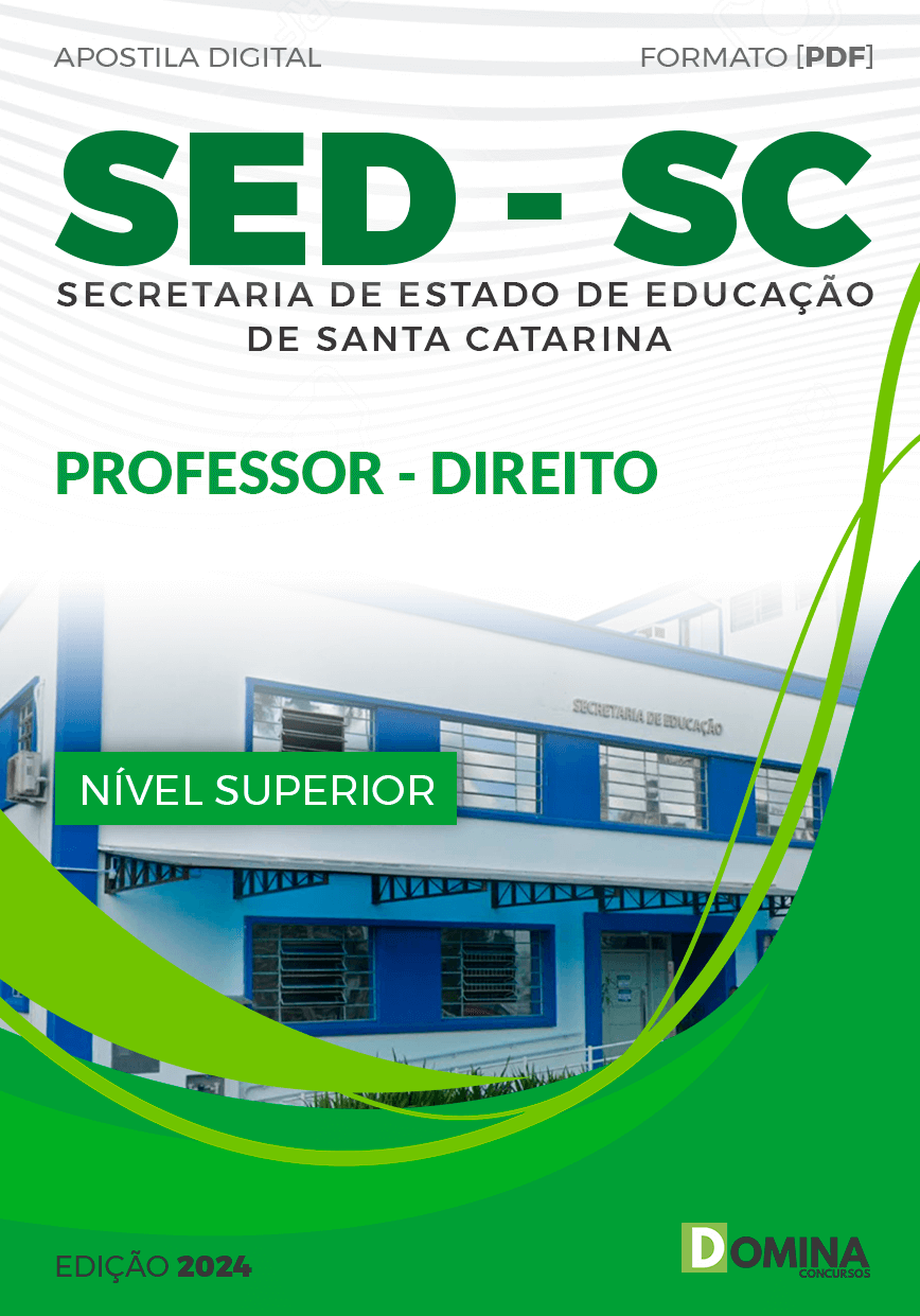 Apostila Professor de Direito SED SC 2024