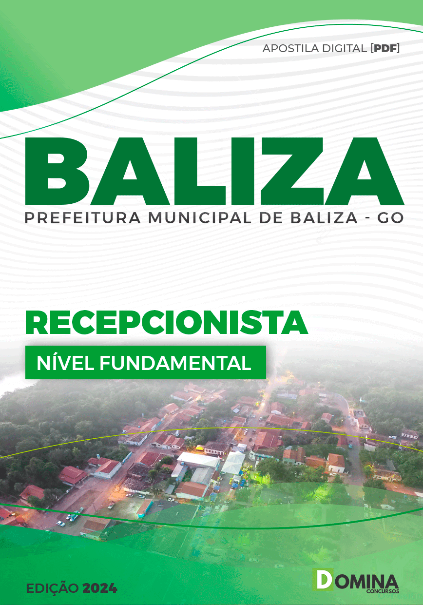 Apostila Recepcionista Baliza GO 2024