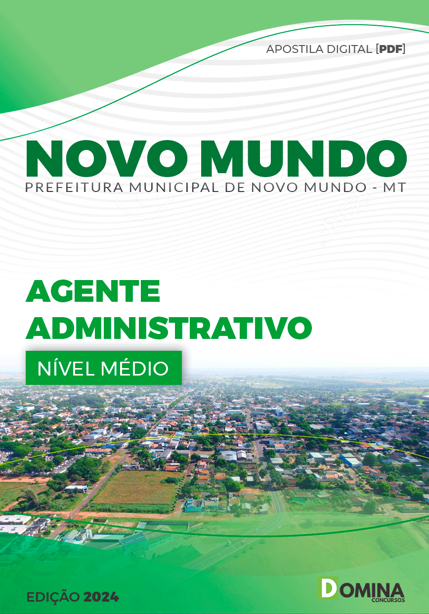 Apostila Novo Mundo MT 2024 Agente Administrativo