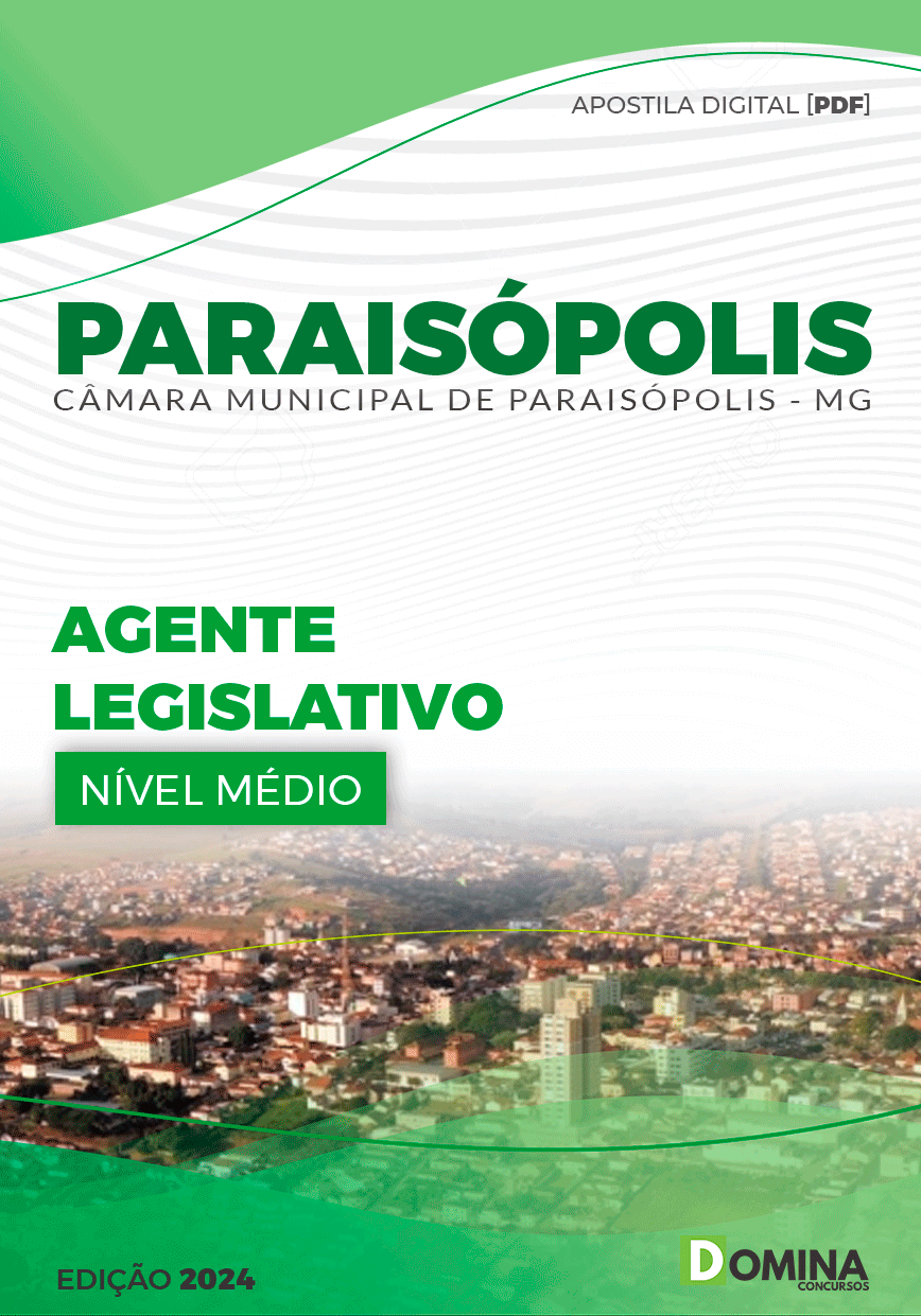 Apostila Agente Legislativo Câmara Paraisópolis MG 2024