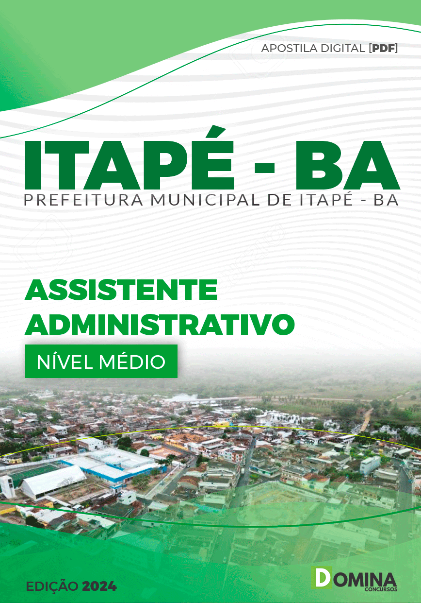 Apostila Assistente Administrativo Itapé BA 2024