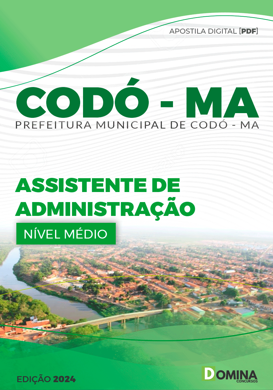 Apostila Codó MA 2024 Assistente De Administração