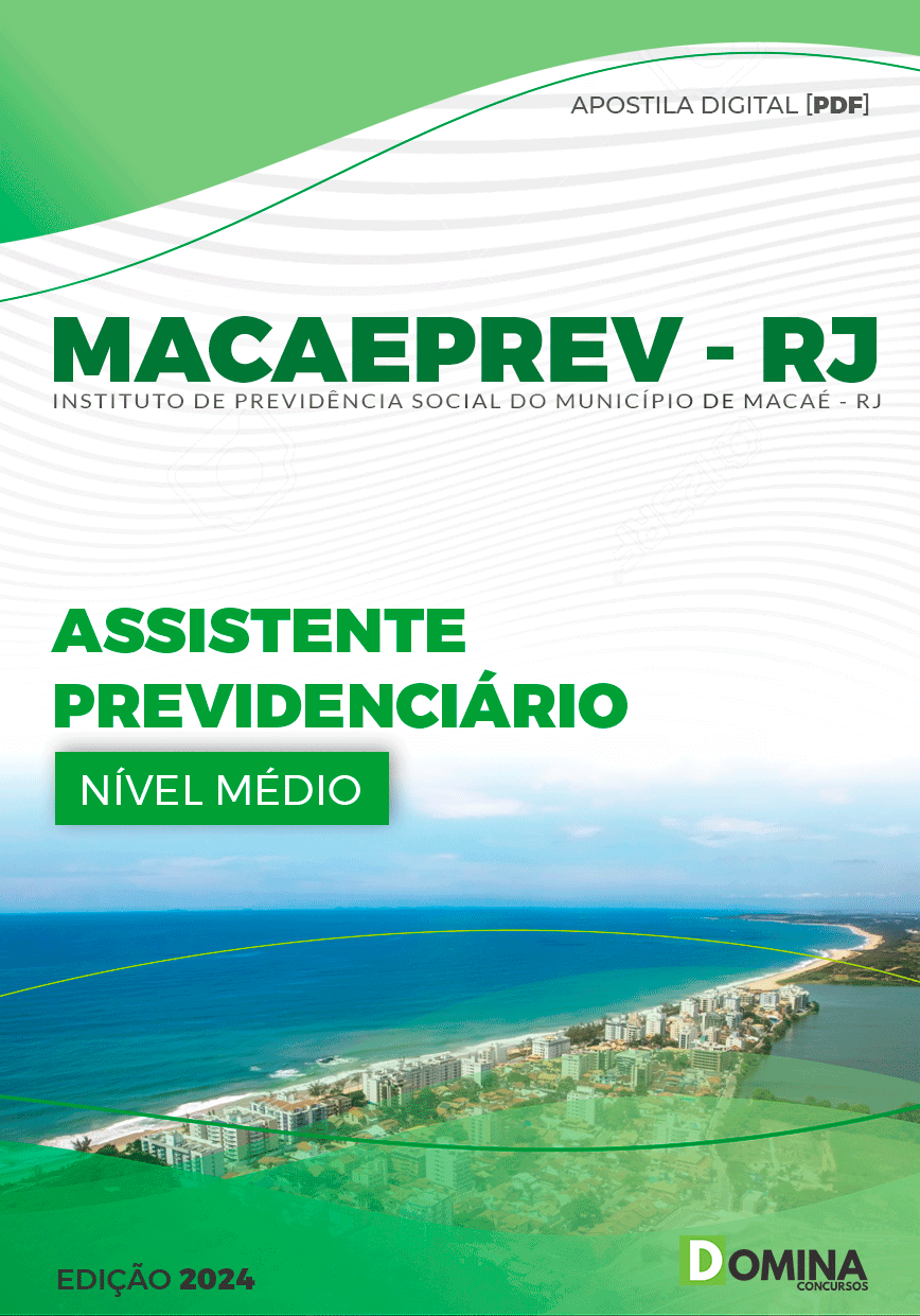 Apostila Assistente Previdenciário MacaePREV RJ 2024