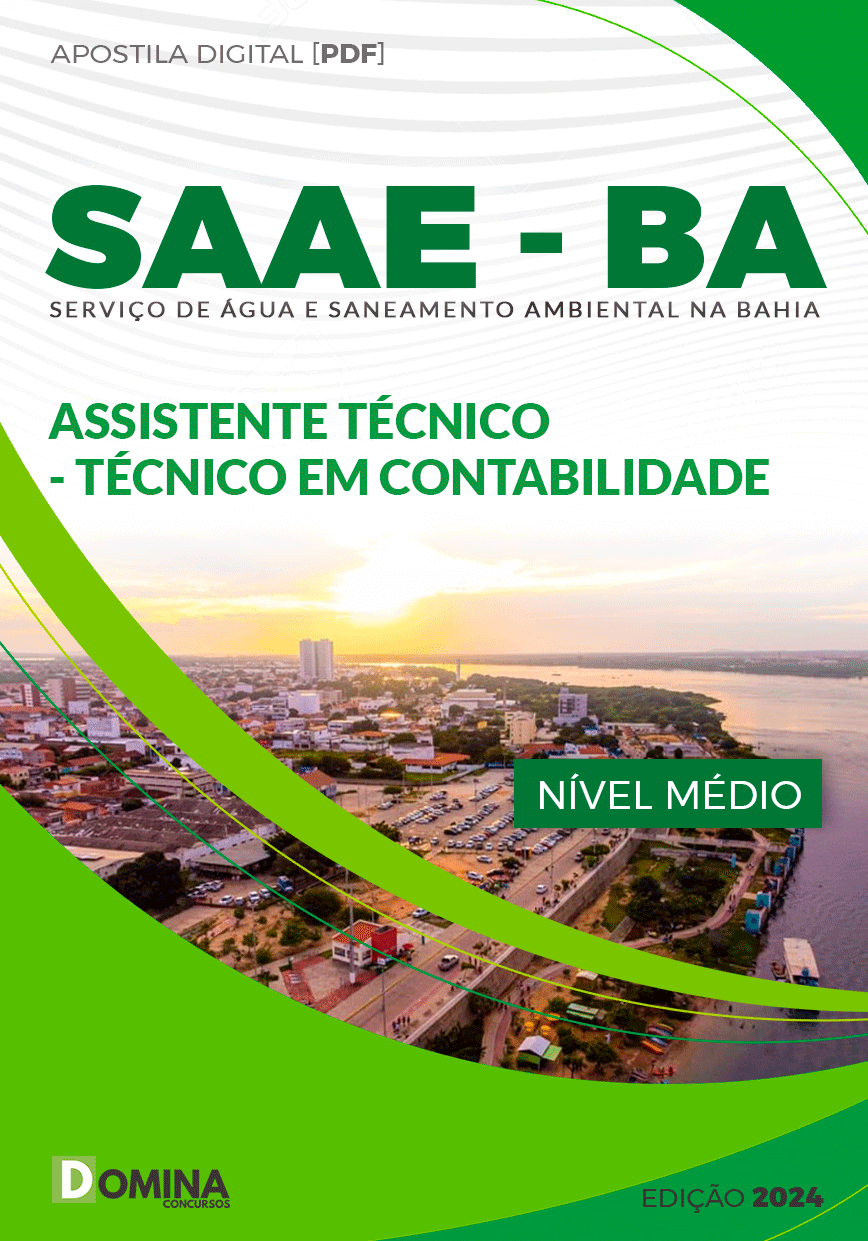 Apostila SAAE BA 2024 Assistente Técnico Contabilidade