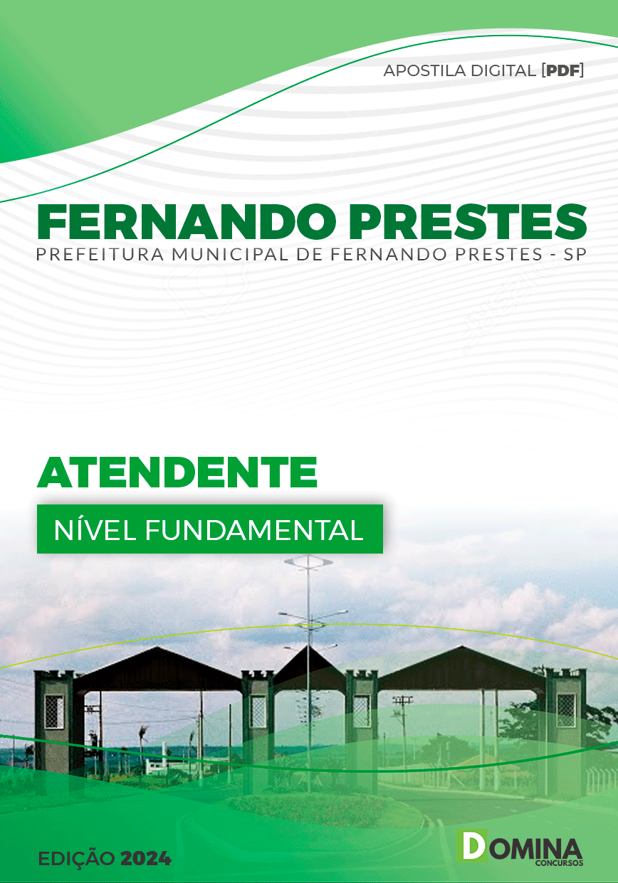 Apostila Fernando Prestes SP 2024 Atendente