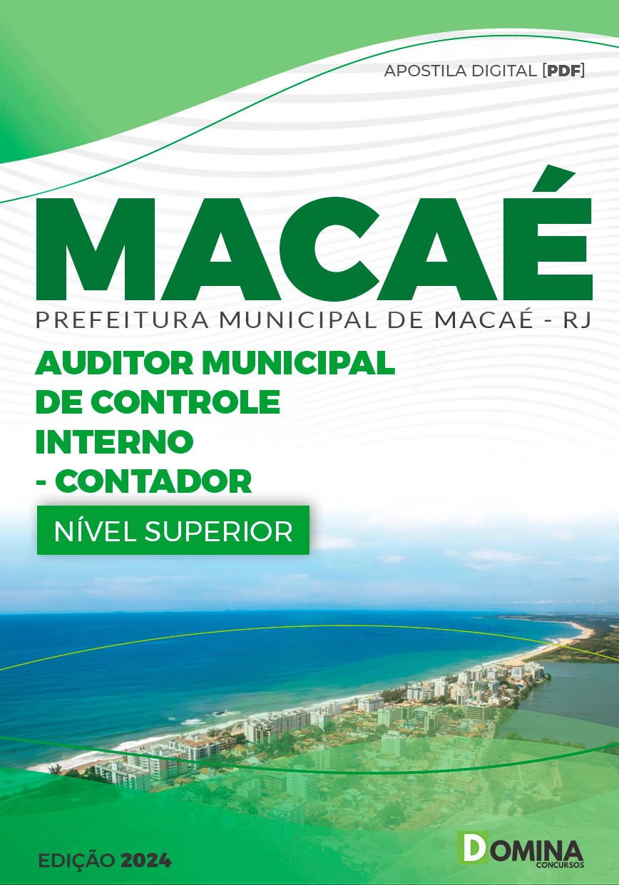 Apostila Auditor de Controle Interno Contador Macaé RJ 2024