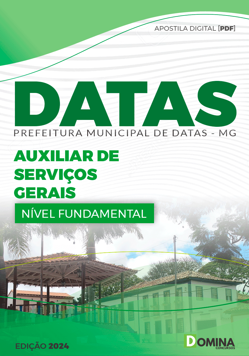 Apostila Auxiliar de Serviços Gerais Datas MG 2024