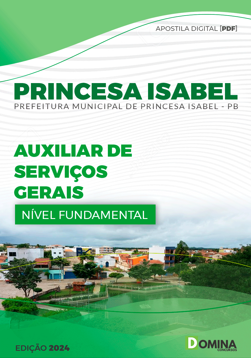 Apostila Princesa Isabel PB 2024 Auxiliar De Serviços Gerais