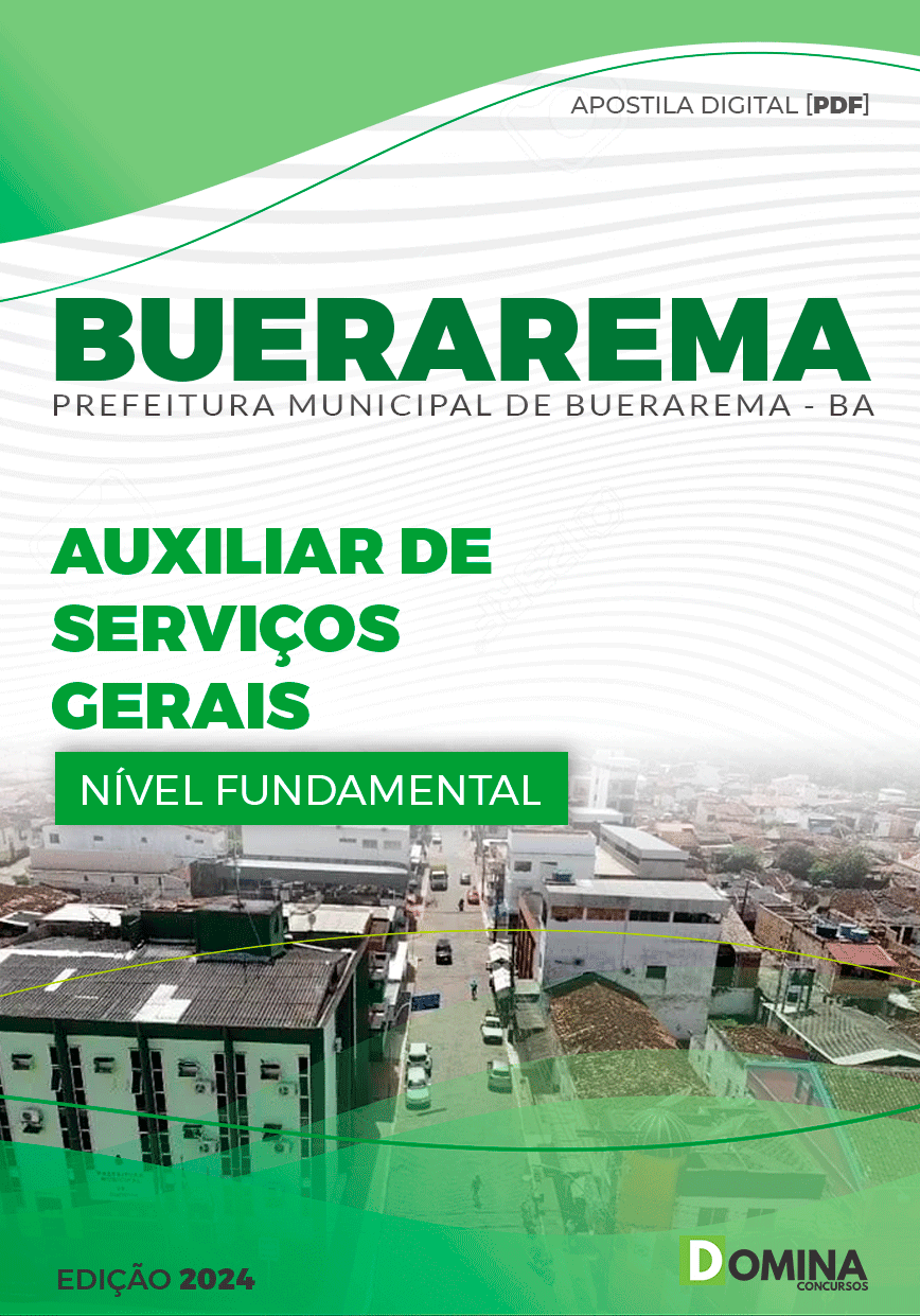 Apostila Buerarema BA 2024 Auxiliar De Serviços Gerais