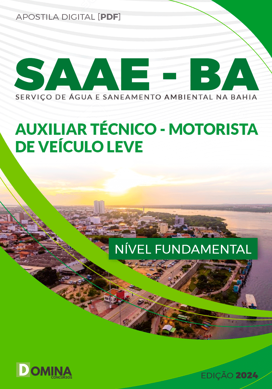 Apostila SAAE BA 2024 Motorista Veículos Leves