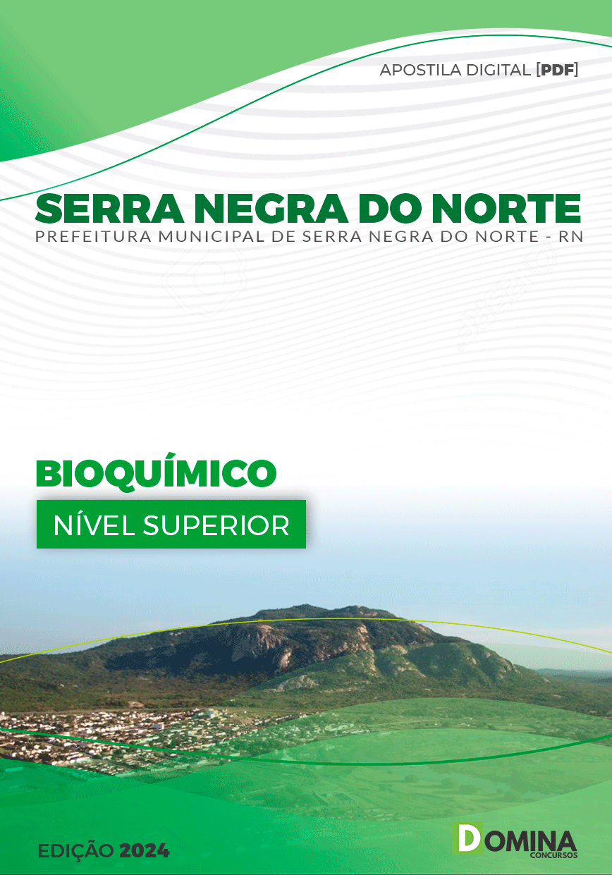 Apostila Serra Negra Do Norte RN 2024 Bioquímico