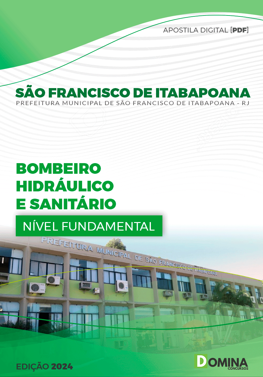 Apostila Bombeiro Hidráulico São Francisco Itabapoana RJ 2024