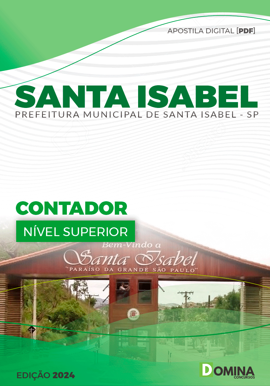 Apostila Contador Santa Isabel SP 2024