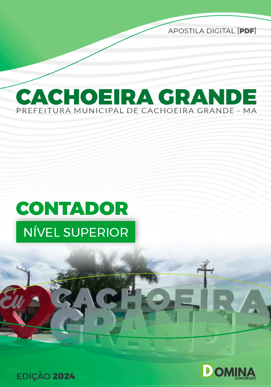 Apostila Cachoeira Grande MA 2024 Contador