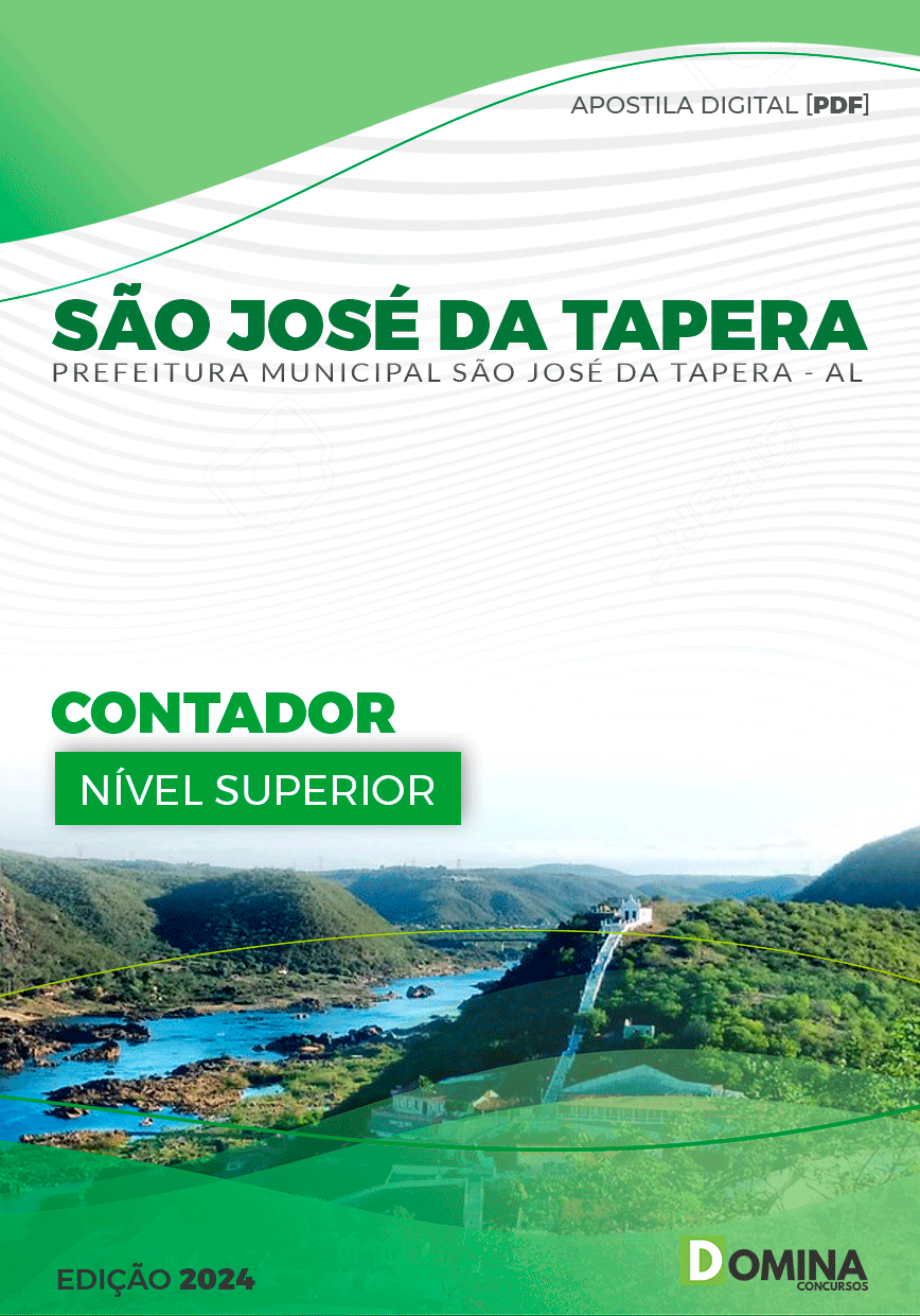 Apostila São José Da Tapera AL 2024 Contador