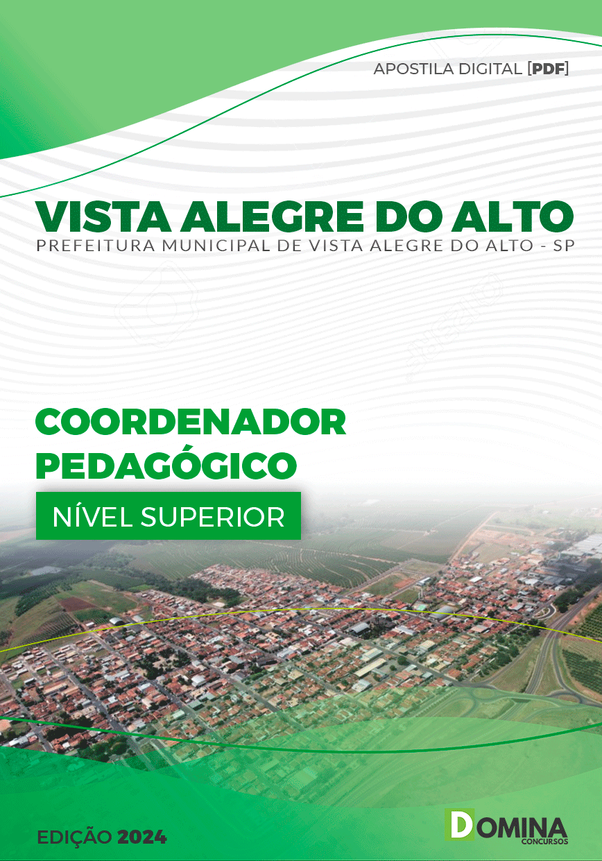 Apostila Coordenador Pedagógico Vista Alegre do Alto SP 2024