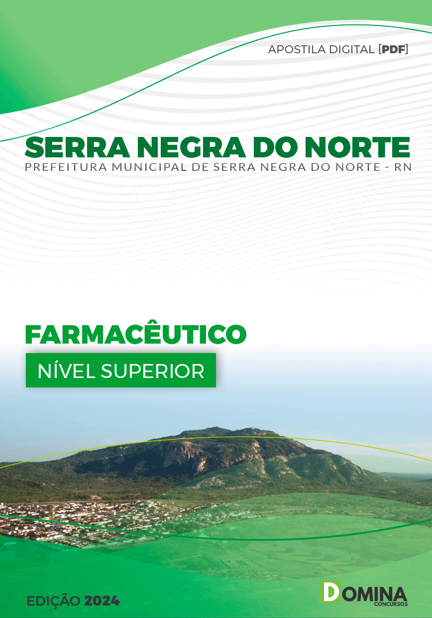 Apostila Serra Negra Do Norte RN 2024 Farmacêutico