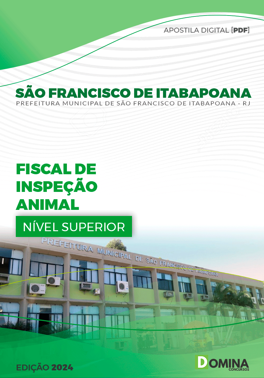 Apostila Fiscal Inspeção Animal São Francisco Itabapoana RJ 2024