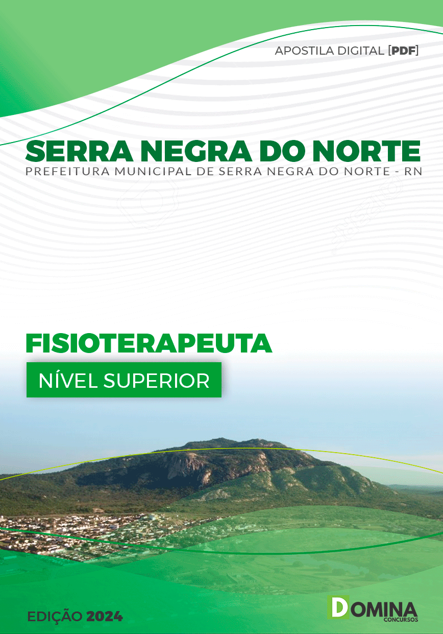 Apostila Serra Negra Do Norte RN 2024 Fisioterapeuta