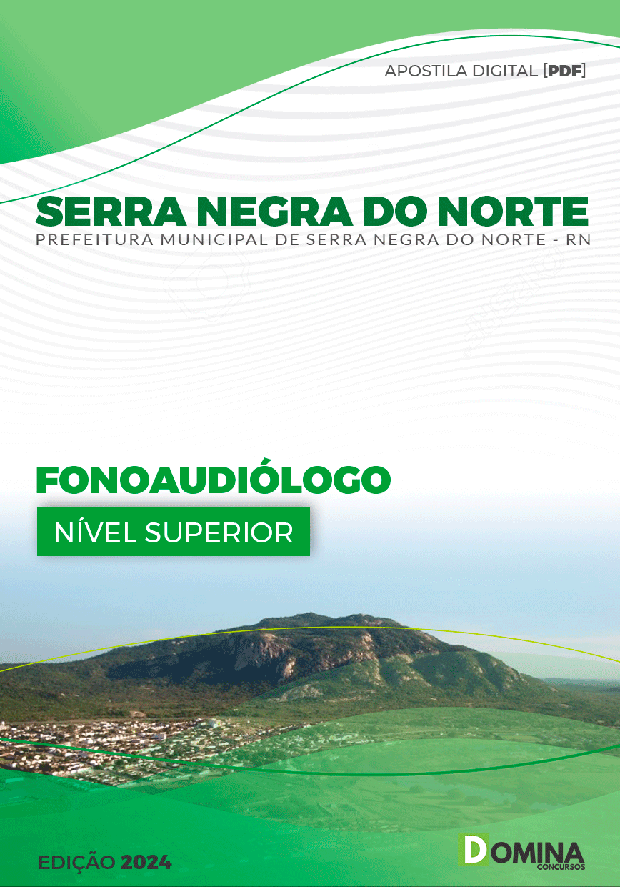 Apostila Serra Negra Do Norte RN 2024 Fonoaudiólogo