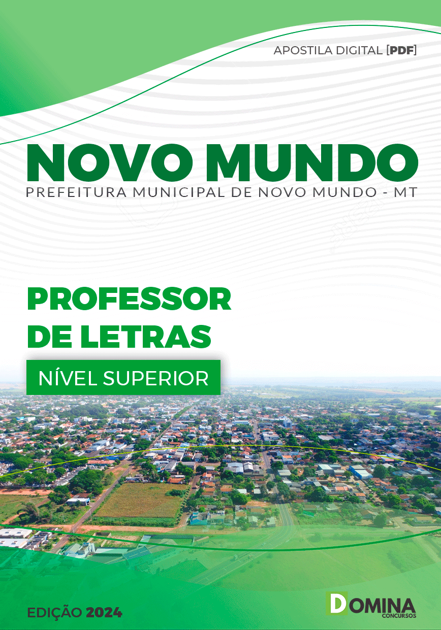 Apostila Novo Mundo MT 2024 Professor De Letras