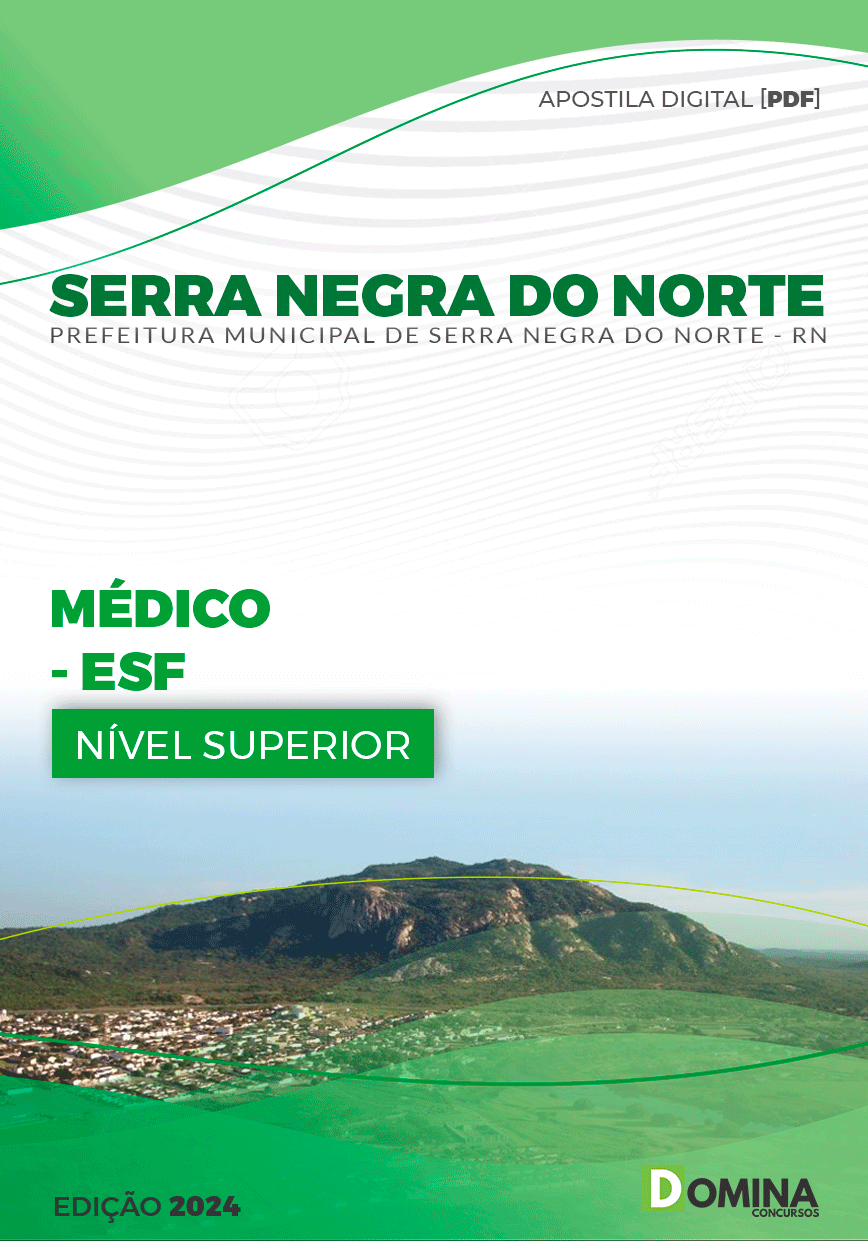 Apostila Serra Negra Do Norte RN 2024 Médico PSF