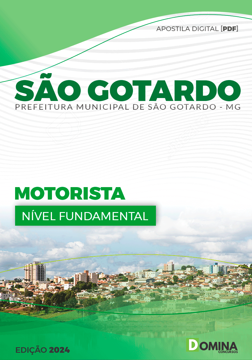 Apostila Motorista São Gotardo MG 2024