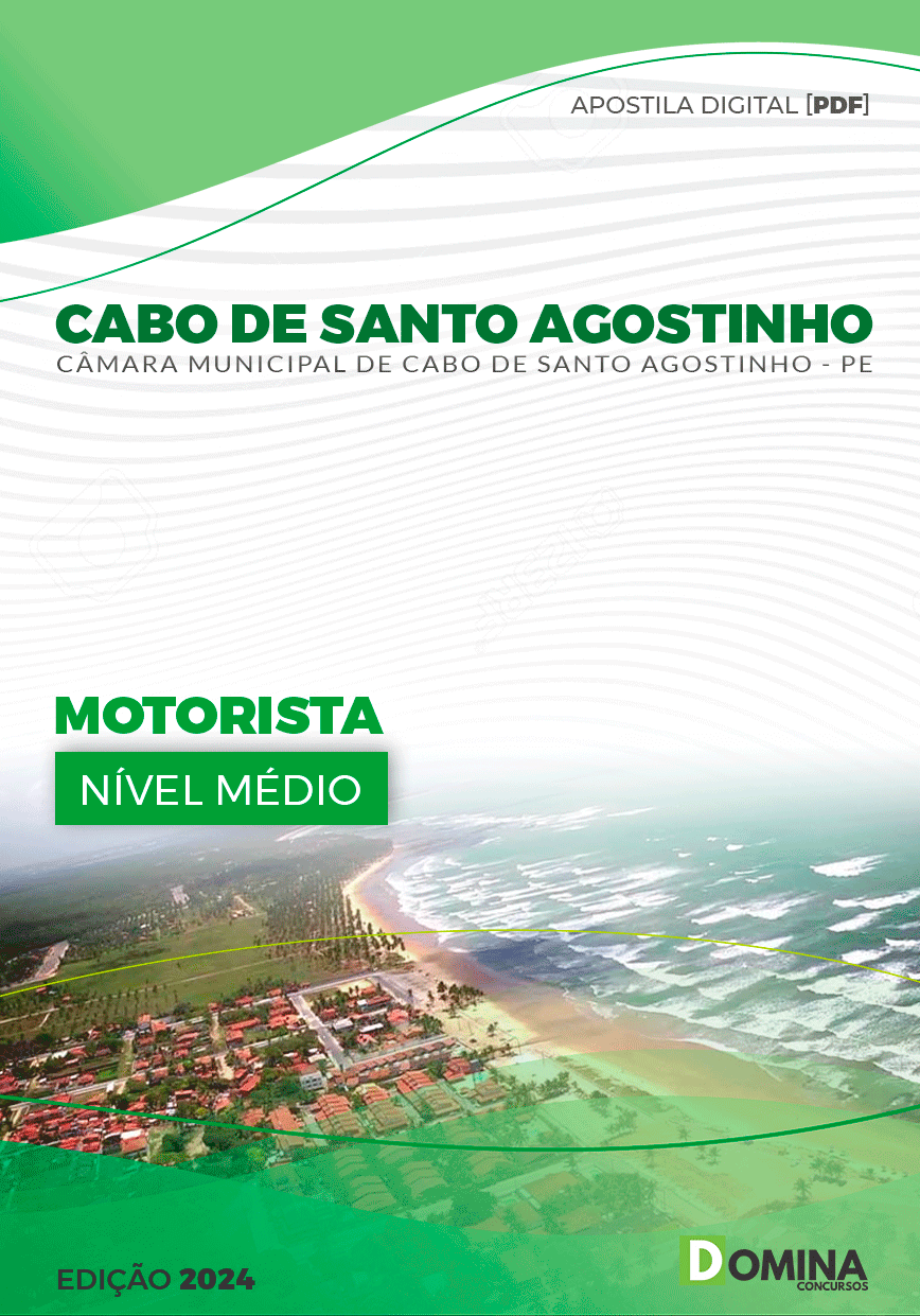 Apostila Câmara Cabo De Santo Agostinho PE 2024 Motorista