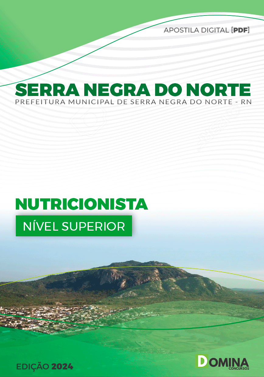 Apostila Serra Negra Do Norte RN 2024 Nutricionista