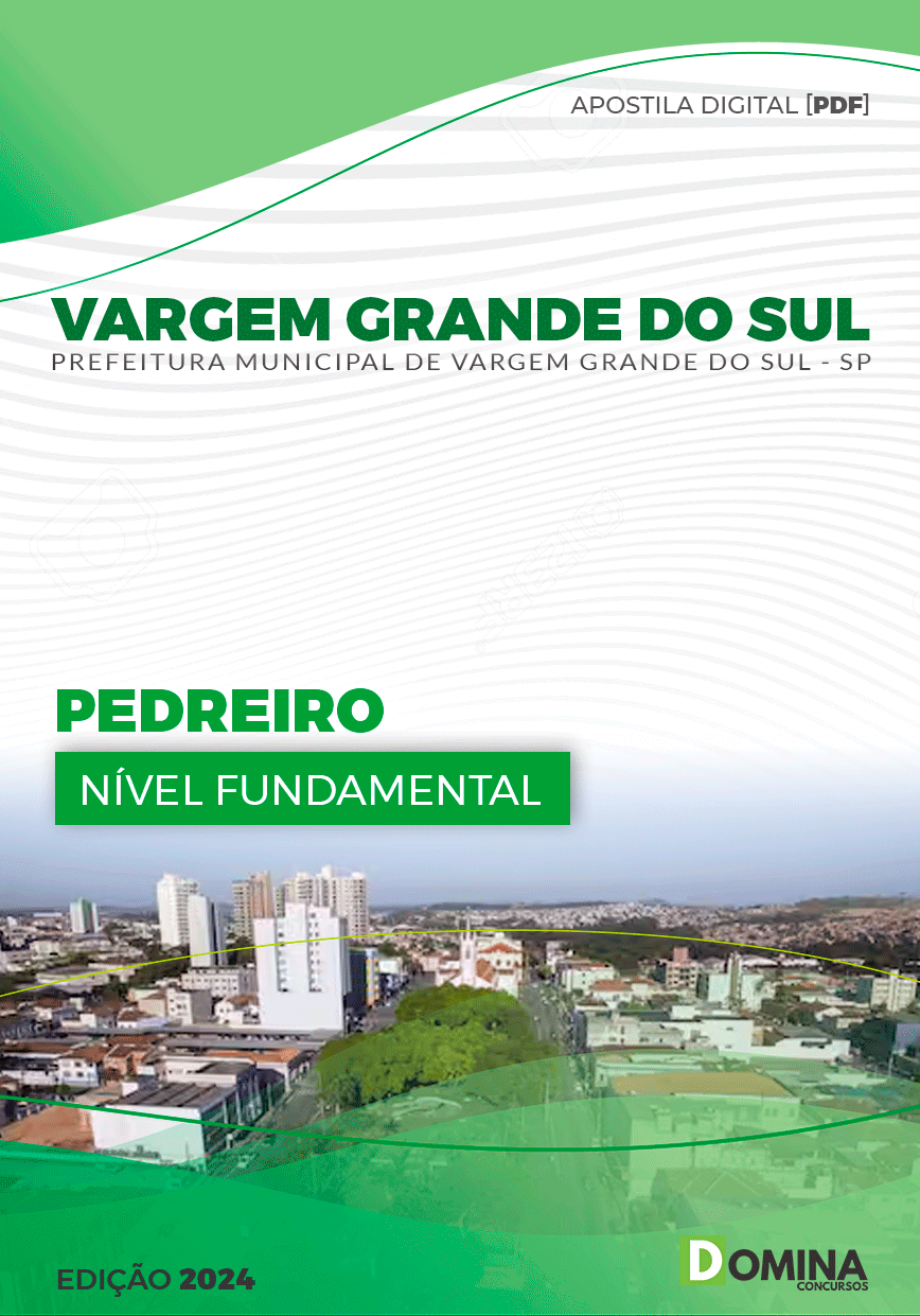 Apostila Vargem Grande do Sul SP 2024 Pedreiro