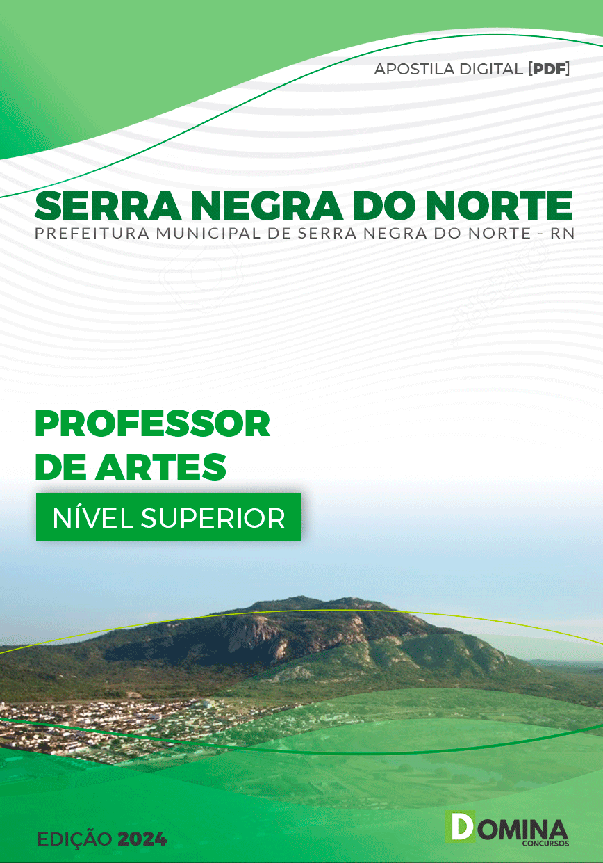 Apostila Serra Negra Do Norte RN 2024 Professor De Artes