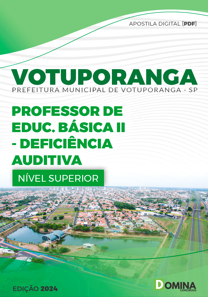 Apostila Professor de Deficiência Auditiva Votuporanga SP 2024