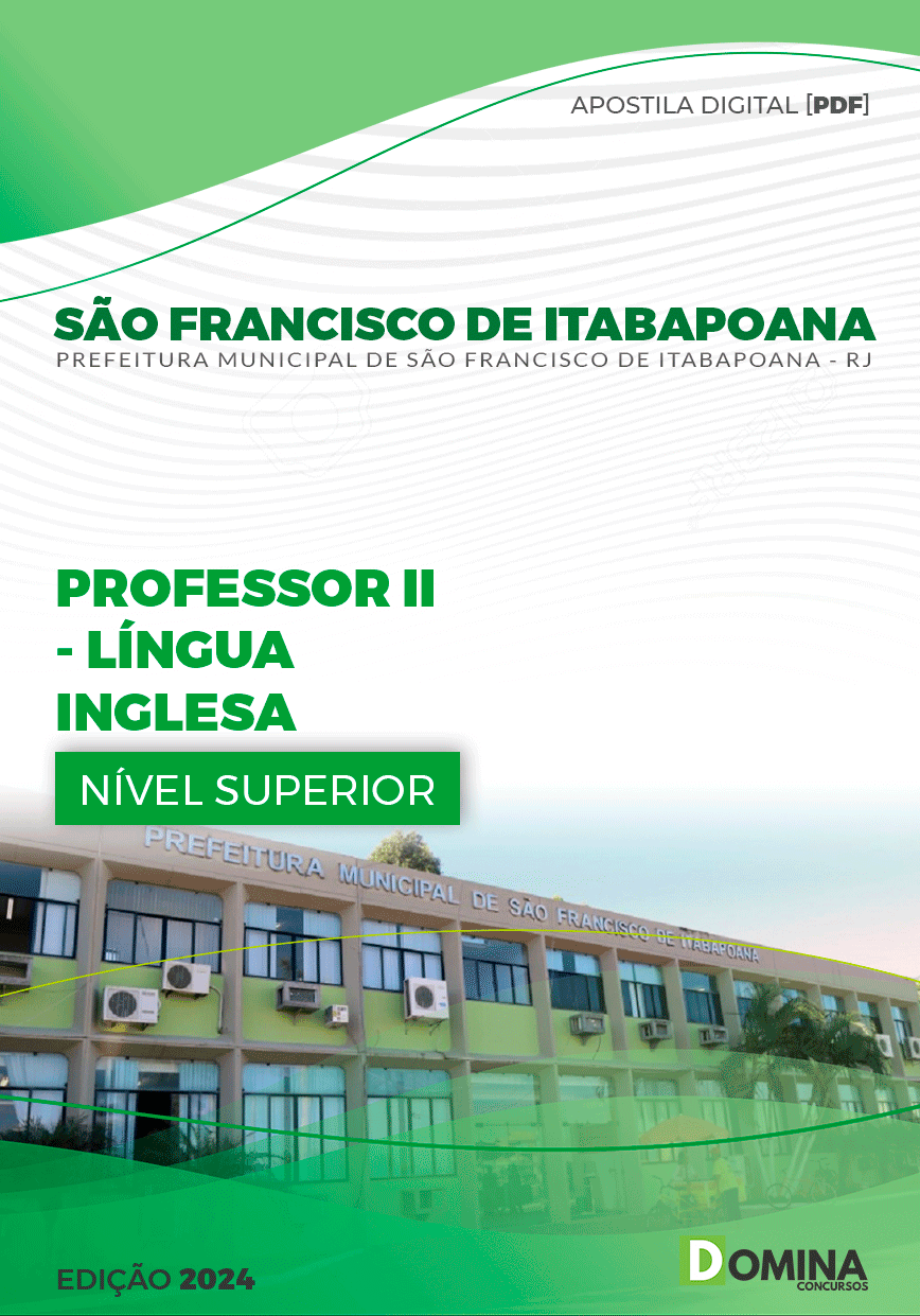 Apostila Professor de Inglês São Francisco Itabapoana RJ 2024