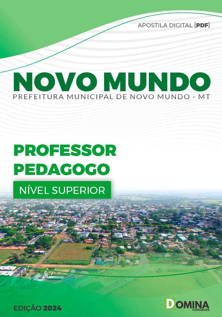 Apostila Novo Mundo MT 2024 Professor Pedagogo