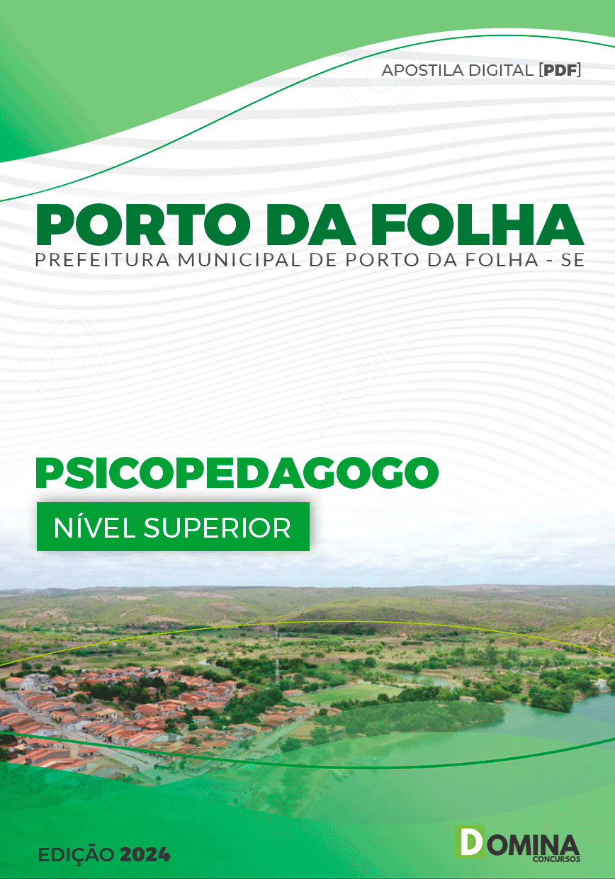 Apostila Porto Da Folha SE 2024 Psicopedagogo