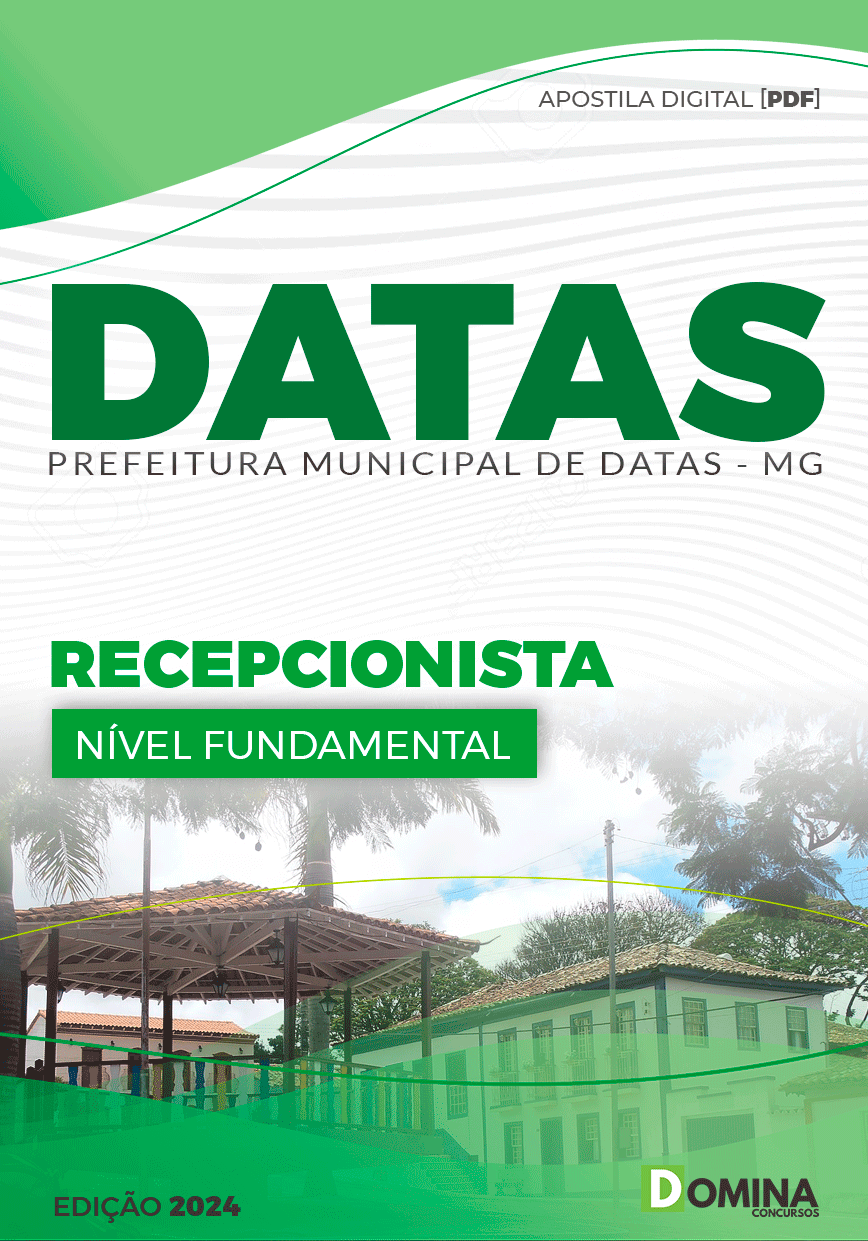 Apostila Recepcionista Datas MG 2024