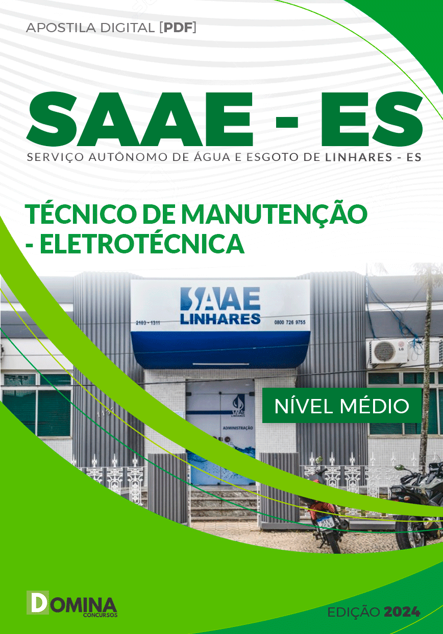 Apostila SAAE ES 2024 Técnico Manutenção Eletrotécnica