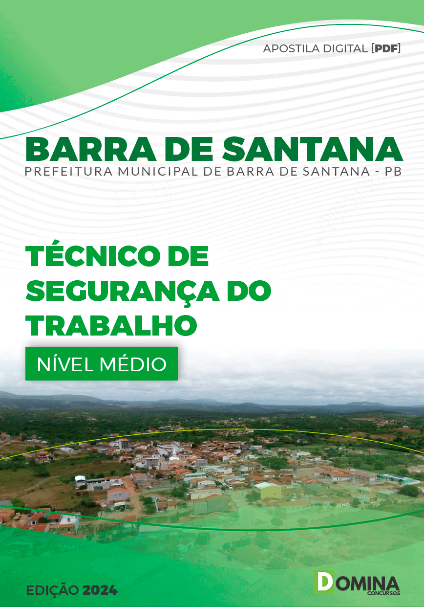 Apostila Barra De Santana PB 2024 Técnico Segurança Trabalho