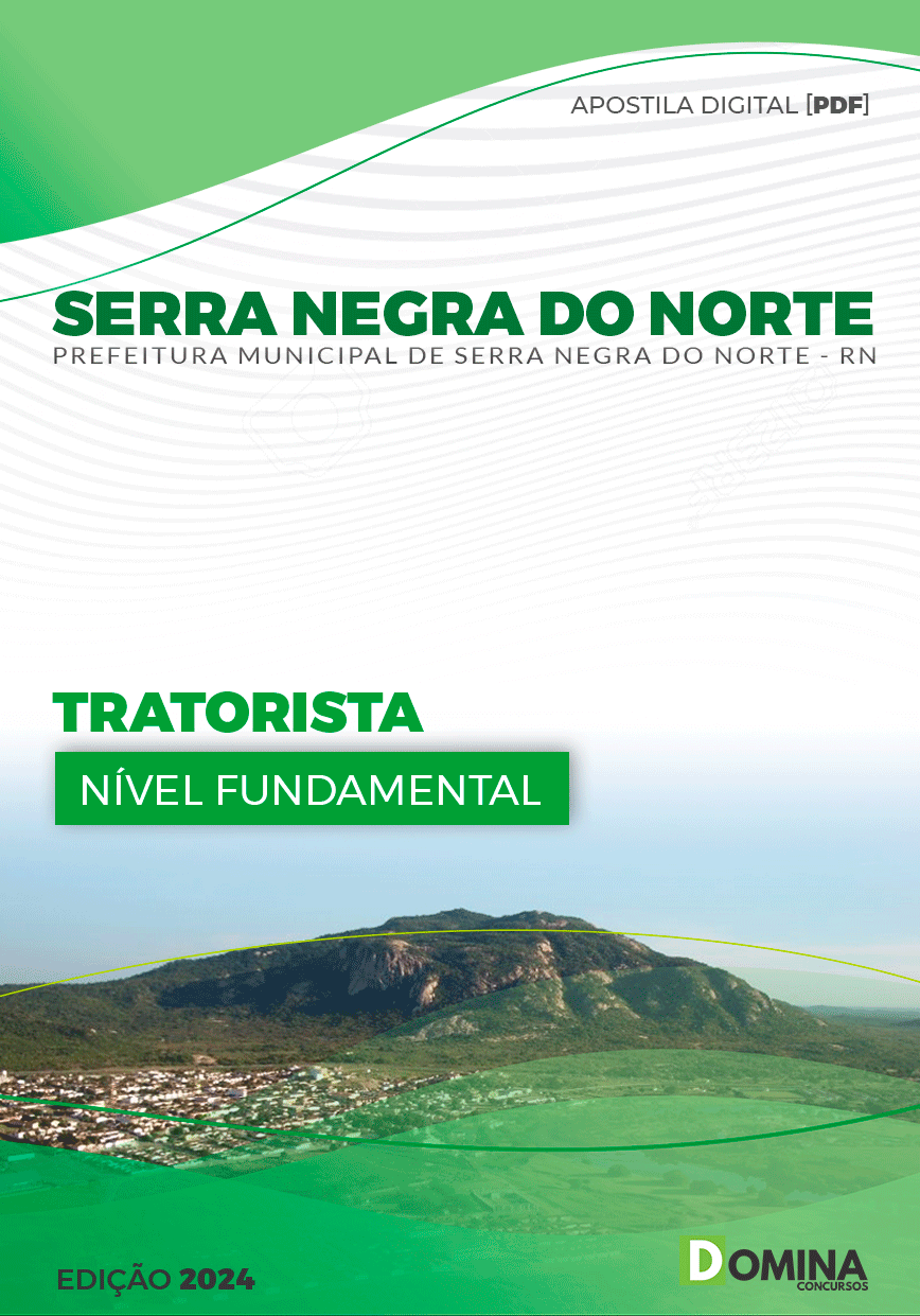 Apostila Serra Negra Do Norte RN 2024 Tratorista