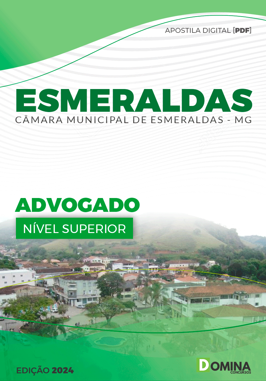 Apostila Advogado Câmara Esmeraldas MG 2024