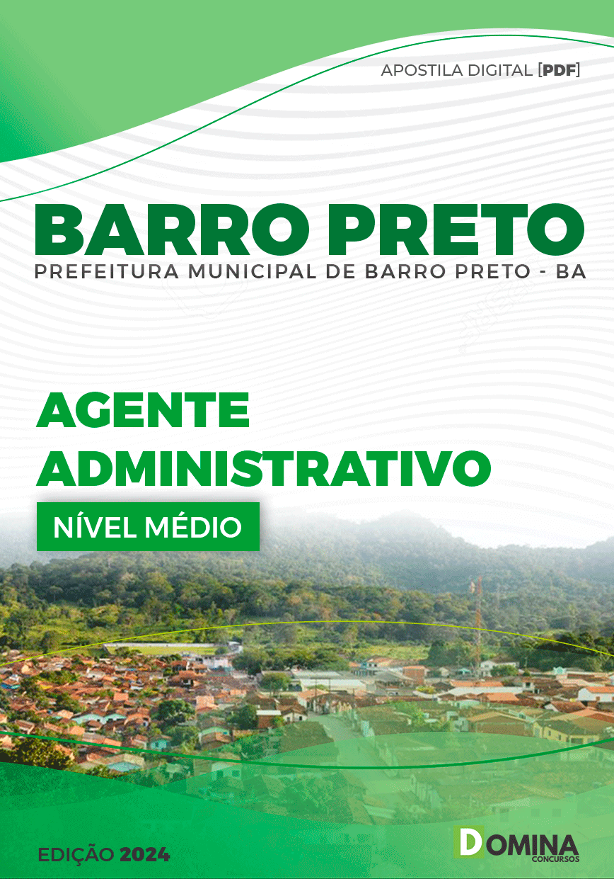 Apostila Agente Administrativo Barro Preto BA 2024