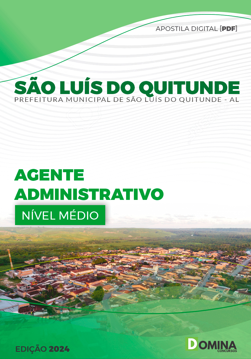 Apostila Agente Administrativo São Luís Quitunde AL 2024