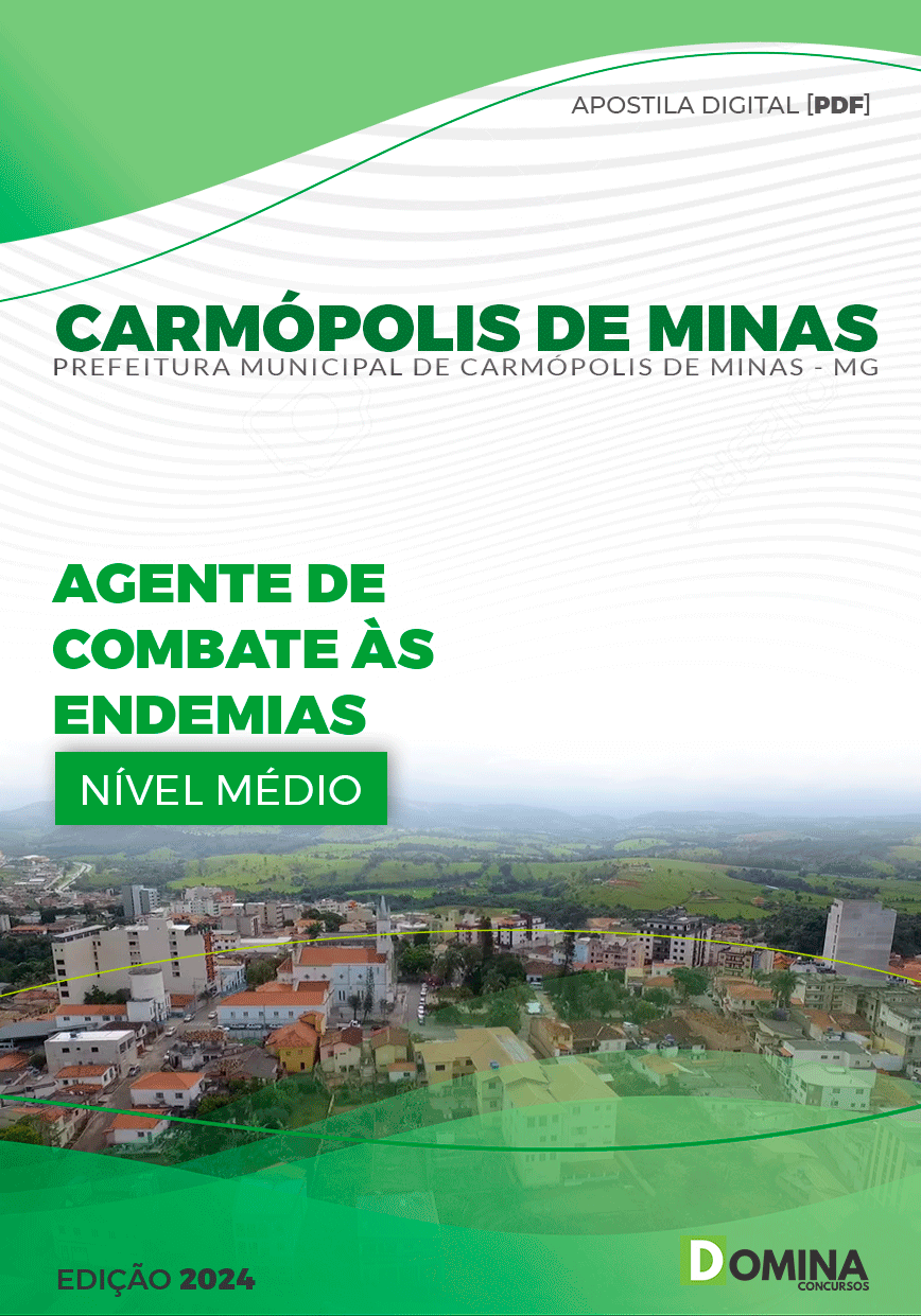 Apostila Agente Combate Endemias Carmópolis Minas MG 2024