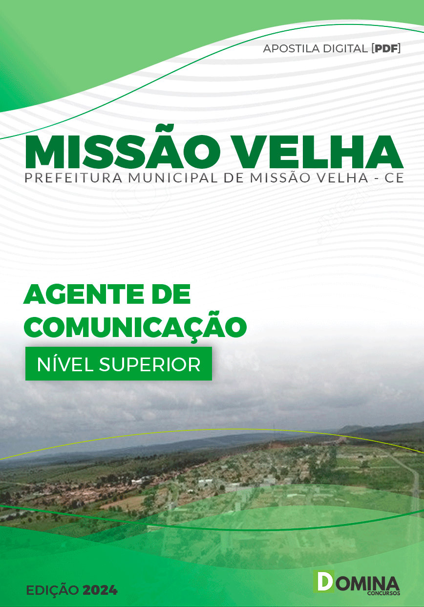 Apostila Agente de Comunicação Missão Velha CE 2024