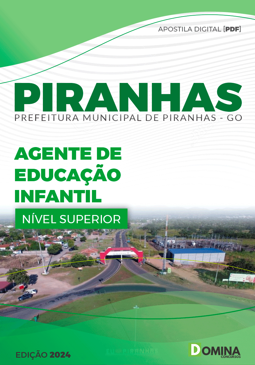 Apostila Agente de Educação Infantil Piranhas GO 2024