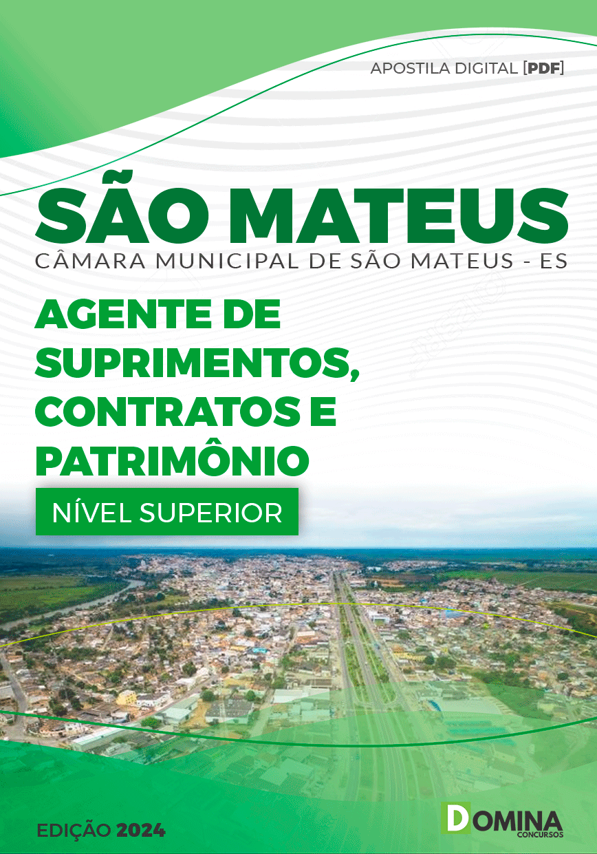 Apostila Agente de Suprimentos Câmara São Mateus ES 2024